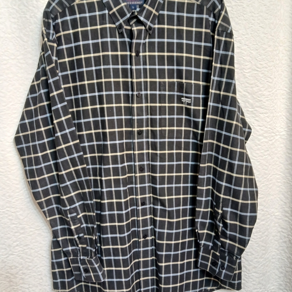 Lucchese Black and Yellow Plaid Shirt - Picture 2 of 6